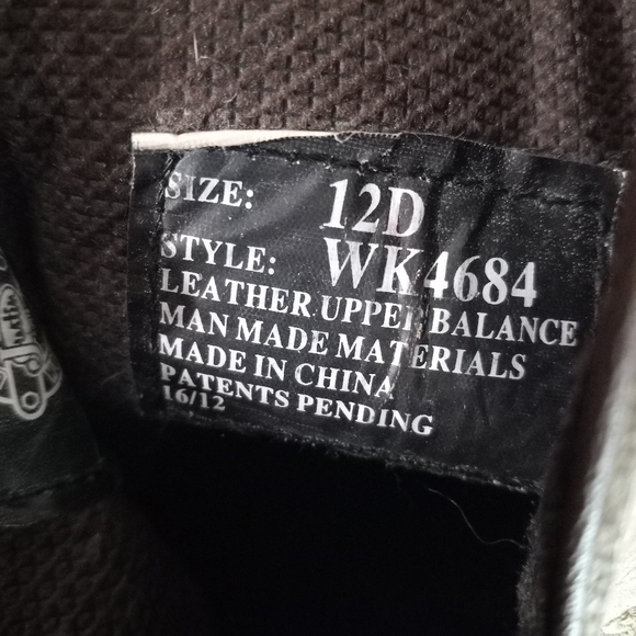 Justin Original Mens 12D Steel Toed Leather Work Boots #4684 - Picture 14 of 14